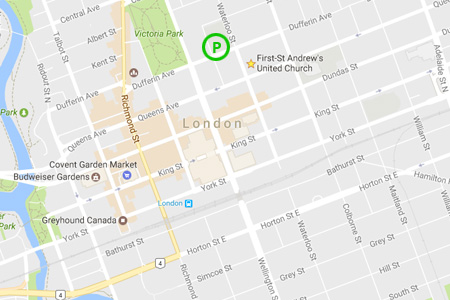 Map of Downtown London